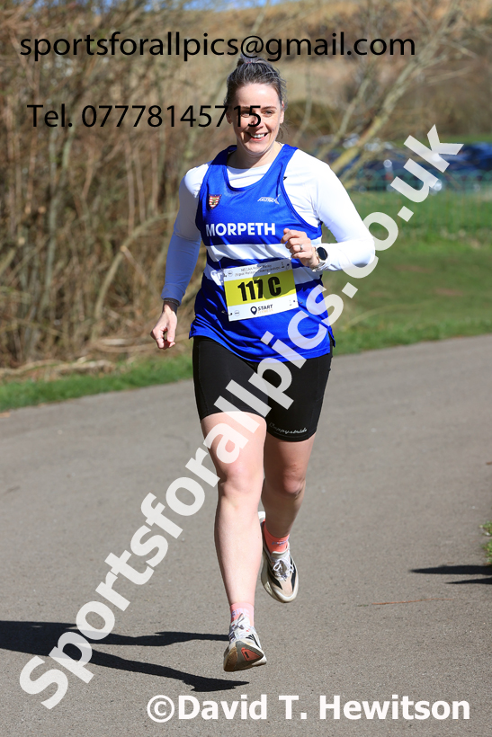 Senior Womens 2026 NECAA Royal Signals Road Relays, Hetton Lyons Country Park, Hetton le Hole. Photo: David T. Hewitson/Sports for All Pics